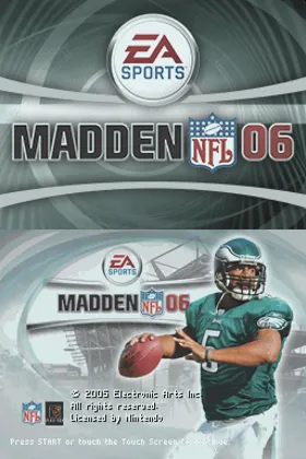 Madden NFL 06 (Europe) screen shot title